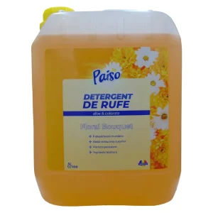 detergent lichid de rufe paiso floral bouquet 5 litri cu 166 de spalari