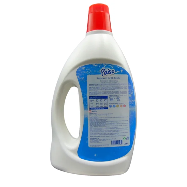 Detergent lichid de rufe profesional Paiso - Ocean Breeze pentru haine albe & colorate, 30 spalari, 1.25 litri-1